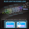 BLOEXCLU 6 Pack Reading Glasses for Men Sports Style Blue