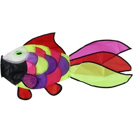 9KM DWLIFE 32 in Rainbow Fishing Windsock Spinner Garden Decoration