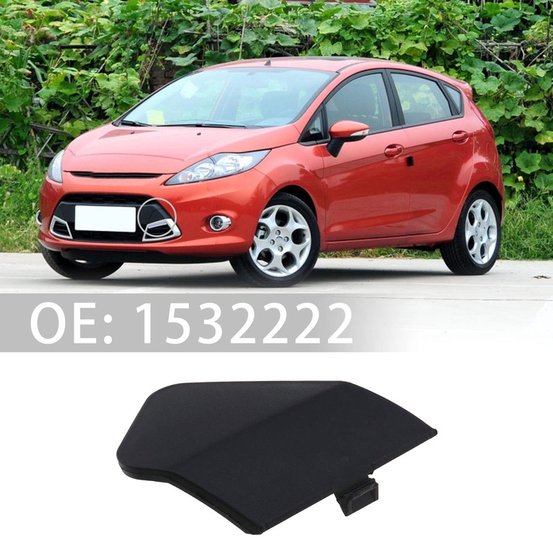 eMagTech Car Front Bumper Tow Hook Eyelet Cover Black Plastic