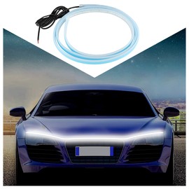 Car LED Hood Light,Waterproof LED Light Strips Cool Monochromatic Car LED Light for Car Lights Exterior,Universal Car Accessories(59inch White)
