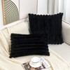 Grineed Throw Pillow Covers Decorative Faux Fur Set of 2