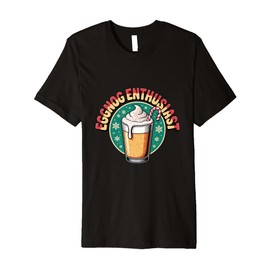 Eggnog Enthusiast Funny Holiday Drink Premium T-Shirt