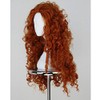 Angelaicos Women's Fluffy Wavy Party Halloween Costume Merida Wig Long