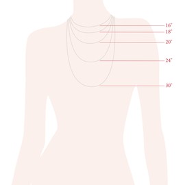 'L' Initial Pendant Necklace with Diamonds in Sterling Silver, 18"