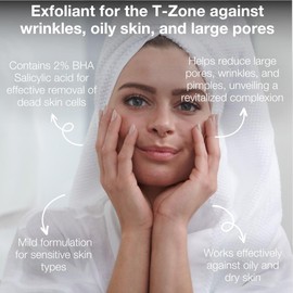 2% BHA Liquid Peeling 55 ml - T Zone Face Exfoliant with Salicylic Acid Against Blackheads, Pimples & Blemished Skin - Pores Reducing - Combination Skin & Acne - Australian Bodycare