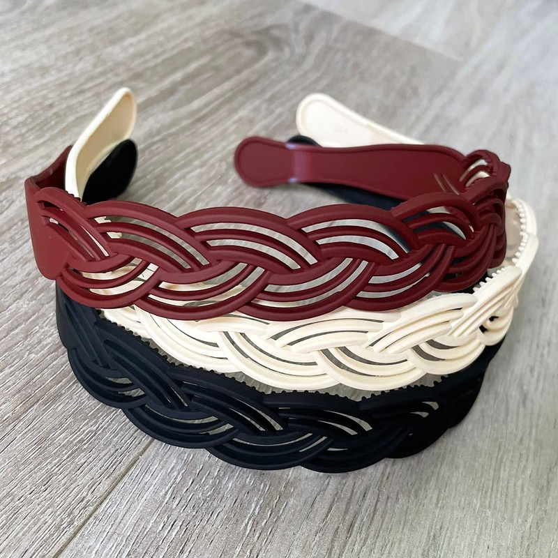 6 diademas de plástico para niñas y mujeres, para peinar,