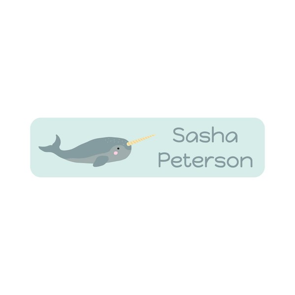 Name Bubbles - Custom Small Rectangle Name Labels for Kids