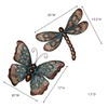 Summer Beauties Butterfly and Dragonfly Metal Wall Art Set of