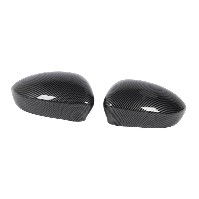 2 Pcs Door Side Rearview Mirror Cover Cap Left Right