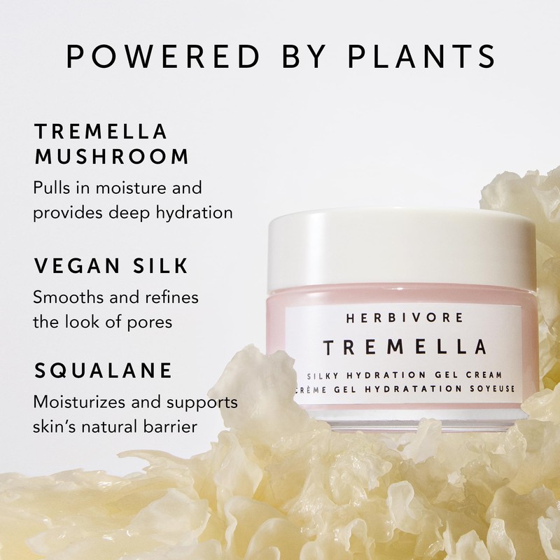 HERBIVORE Tremella Silky Hydration Gel Cream- Lightweight Gel Cream with