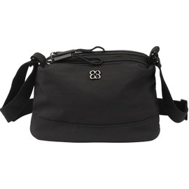 PENCHUAN Unisex Crossbody Bag, Shoulder Bag, Nylon Large Crossbody Bag, Waterproof Shoulder Bag, Lightweight Shoulder Bag, Adjustable, Bum Bag, Crossbag, Women's Shoulder Bags for Shopping, black