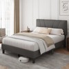 Novilla Queen Size Bed Frame Upholstered Platform Queen Bed Frame