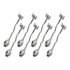 sourcing map 8pcs Retro Dragonfly Spoon, 4.3 Inch Coffee Spoon,