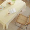 meioro Striped Tablecloth, Rectangular Tablecloth with Tassels, Washable Tablecloths, Decorative