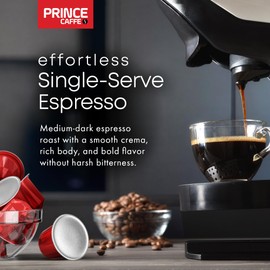 Prince Caffe Espresso Pods – MILLENNIUM Intensity 9 Medium-Dark Roast Coffee Capsules – Compatible with Nespresso, Pods for Original Line Machines – Premium Quality Capsules 3 x 10 Pack (30 Count)