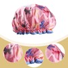 Lotsdonxia Reusable Double Thickened Shower Cap Waterproof Comfort and Trendiness