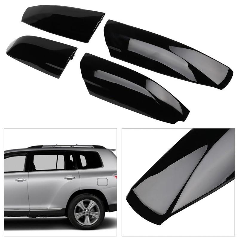 AZHZ 4PCS Black Roof Rack Covers Roof Rack Covers Fit