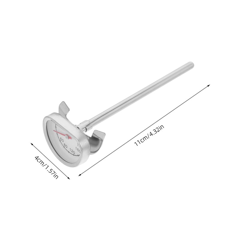 ORFOFE Stainless Steel Oil Thermometer for Frying with Stand Instant
