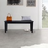 Boraam Shaker Backless Wood Bench - Black Finish