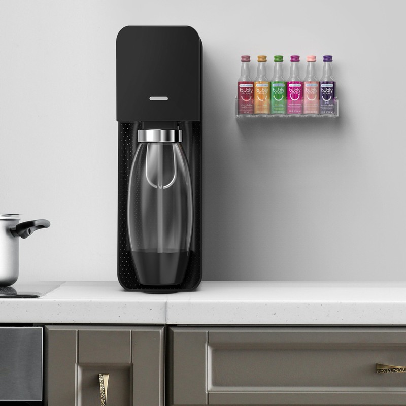 GALVANOX Acrylic Holder for SodaStream Bubly Drops - Countertop/Wall Mount