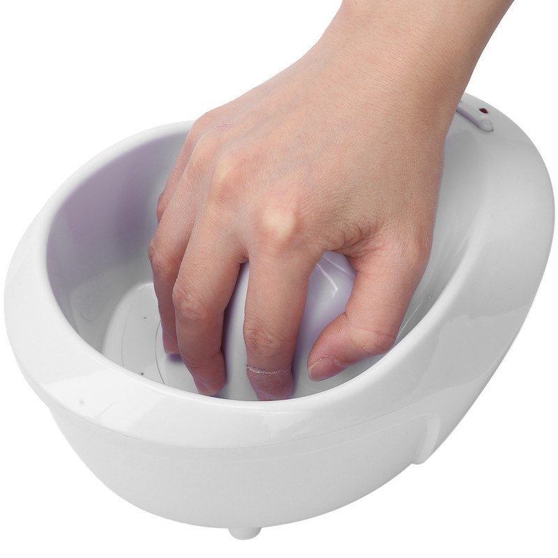 Electric Nail Soaking Bowl Bubble Vibration Hand Spa Massage Machine