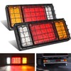 Nilight 2PCS Trailer Tail Light Kit 40 LED Running Brake