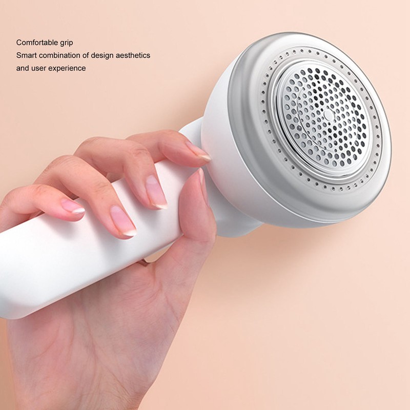 Lint Remover Light Weight USB Powered Lint Shaver White Rechargeable
