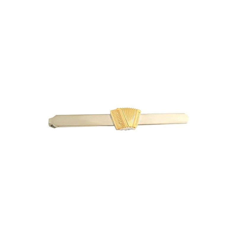 Accordion Tie Pin Accordion Approx. 7 cm Long Shiny Bicolour