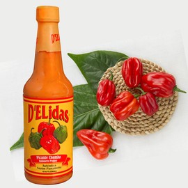 D'ELidas Habanero Hot Sauce, Natural Habanero Pepper Hot Sauce, Chombo Picante Sauce #1 in Panama, Non-GMO, Keto Friendly Food Habanero Sauce, 10 Fl Oz (Case of 12)