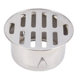 Floor Drain, Stainless Steel Balcony Anti-Blocking Round Sink Removable Floor Drain for Yard Drain-Pipe Exhaust Pipe Roof Balcony(75 Flat Mouth)