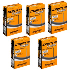 Continental Race 28 700 x 20-25c Bike Inner Tubes - Presta 80mm Long Valve (Pack of 5)