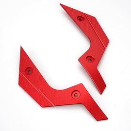 CCYYMOWOK Motorcycle Accessories for Kawasaki Z900 SE Z 900 ABS 2020-2023 CNC Windscreen Trim Screen Visor Decorative Plate (Red)