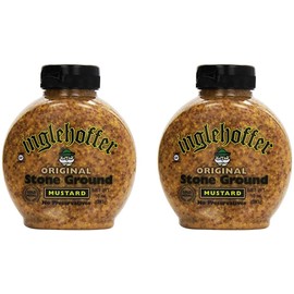 Inglehoffer Stone Ground Mustard Squeeze Bottle, 10 oz (Pack of 2)