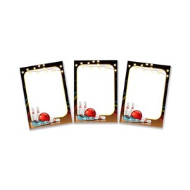 Party Bags Children's Birthday 12 Mini Notepads Bowling Bowling Party Favours for Girls Boys Birthday Girls Birthday A7 Format