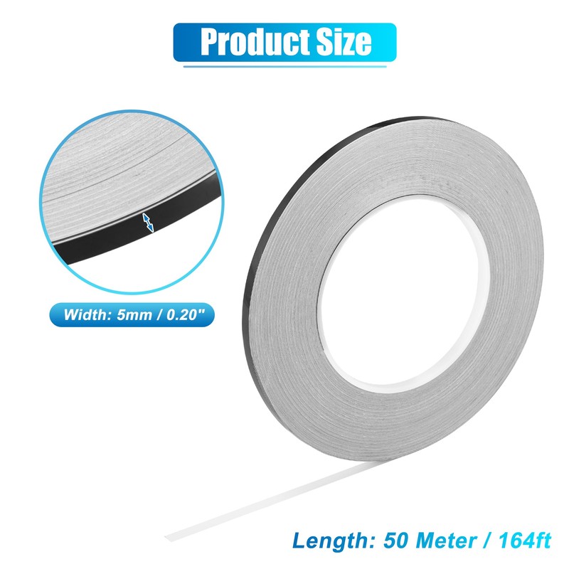 X AUTOHAUX 0.2" Width 164ft Decorative Strips Waterproof Reflective Tape