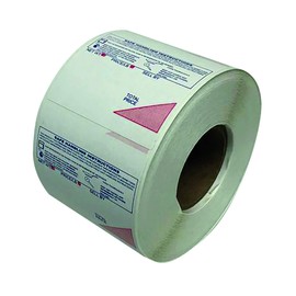 Globe/Ishida Scale Label GL-4164, Safe Handling, UPC, 64 mm x 59 mm (2.520” x 2.323”), 625 Labels/Roll, 12 Rolls/Case Made in USA