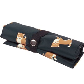 Hamamonyo Eco Tote Large Love Mameshiba Con, navy