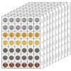 Ettonsun 10 Sheets 42-Pocket Coin Collecting Pages Coin Sleeves, Binder