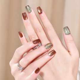 Quaferen Square Nail Tips Extra Short: 504pcs Pre-shape Acrylic Fake Nail Tips Square - 12 Sizes Soft Gel Full Cover Clear Gelly Press on False Tip for Nail Extension Salon Home