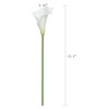 Duovlo 20pcs Calla Lily Bridal Wedding Bouquet Lataex Real Touch