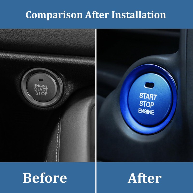 Youzzei Mazda Start Stop Button Cover, Car Engine Start Stop