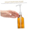 OHPHCALL 1set Syrup Bottle Pumps Easy Squeeze Beverage Dispenser for
