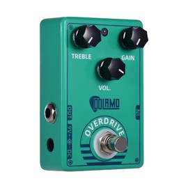 Dolamo D-12 Overdrive Guitar Effect Pedal with Treble Gain Volume Controls True Bypass Design for Electric Guitar