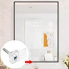 Zorfeter 22Pcs 3/8 Mirror Holder Clips, Crystal Clear Plastic Mirror