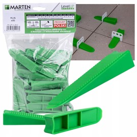 MARTEN Level Up Tile Levelling System 150-500-1000 Tabs Piece Joint Width 1-3 mm Tile Thickness 5-15 mm - Pliers Wedges Pull Tabs - Perfect Results for Floor and Wall Coverings