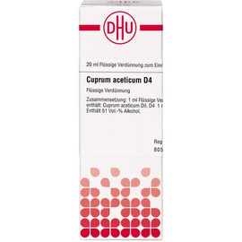 Cuprum aceticum D4 DHU Dilution, 20 ml solution
