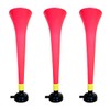 FUN FAN LINE - Pack x3 Plastic Vuvuzela Stadium/Non-Toxic Football