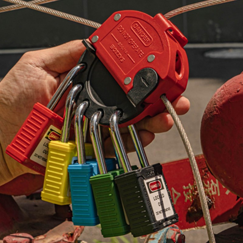 BOZZYS Lockout Tagout Locks 12-Pack｜OSHA White Loto Locks Keyed Alike｜12