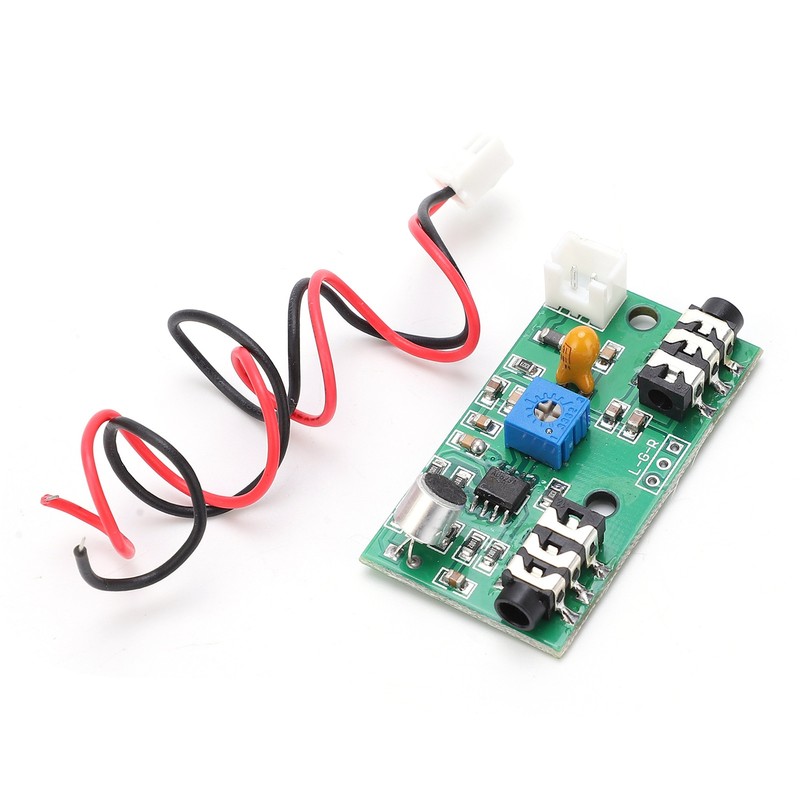 Microphone Board Adjustable Gain Amplifier Module Audio Signal Pickup DC