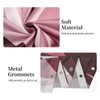 Ruelvth Burgundy Shower Curtain, Modern Abstract Ombre Burgundy Striped Shower